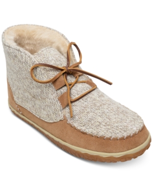 image of Minnetonka Torrey Pile-Lined Lace-Up Wide Booties Women-s Shoes