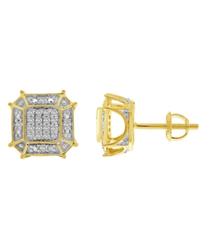 image of Men-s Diamond (1/6 ct.t.w.) Earring in 10K Yellow Gold