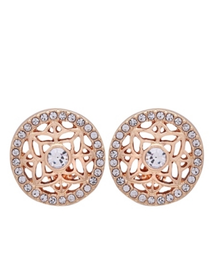 image of T Tahari Filagree Button Clip Earring