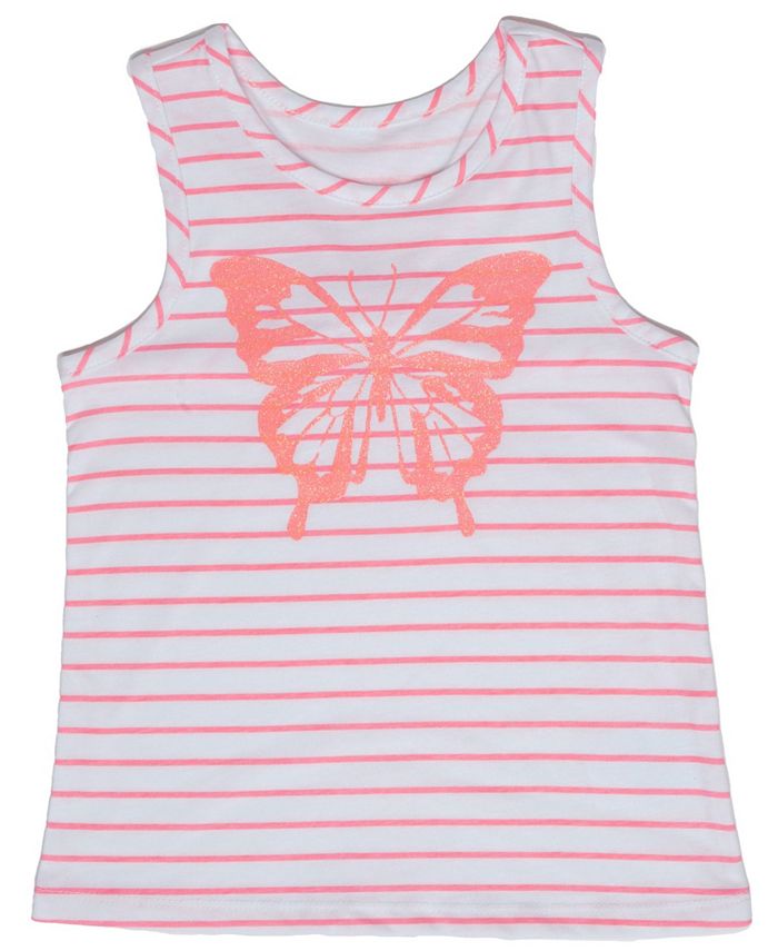 Epic Threads Toddler Girls Striped Graphic Racer Back Tank - Macy's
