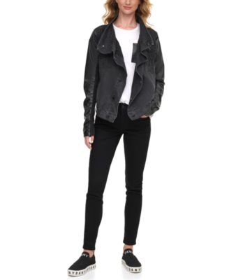 leather jacket dkny