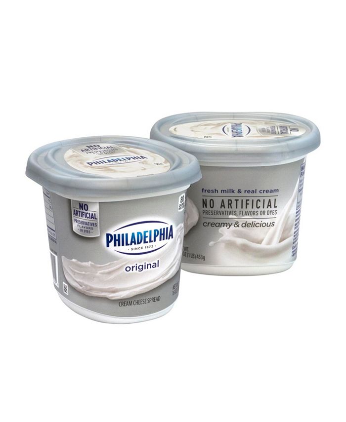 Kraft Philadelphia Regular Cream Cheese Spread, 16 oz, 2 Pack Macy