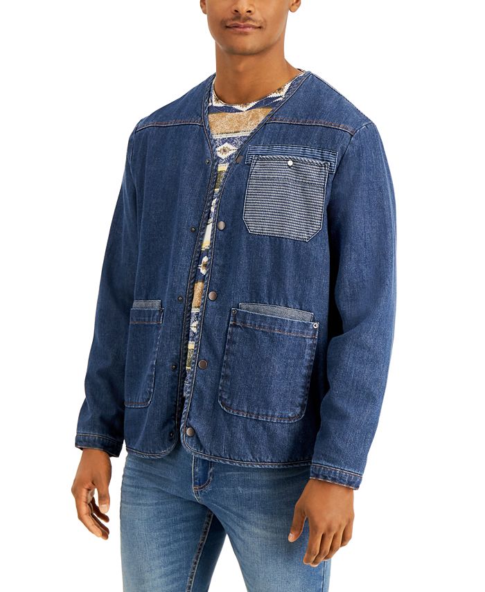 Sun + Stone Men's James Denim Liner Jacket, Created for Macy's ...