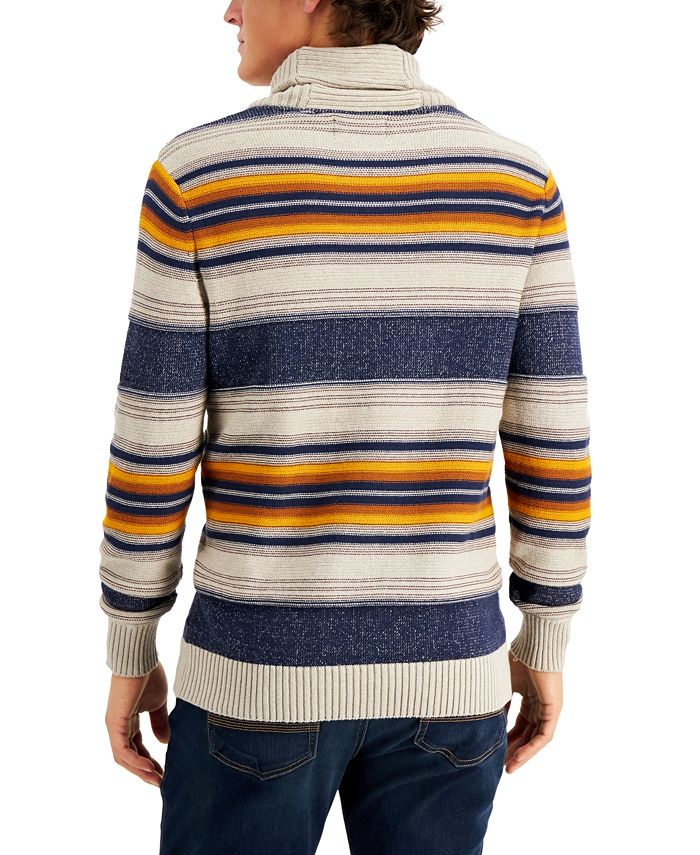 Sun + Stone Men's Blanket Stripe Shawl Sweater & Reviews - Sweaters ...
