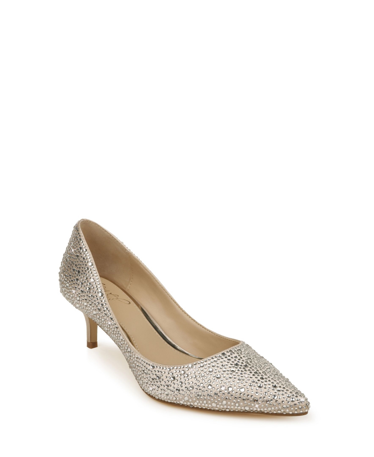 Jewel Badgley Mischka Women's Frenchie Kitten Heel Evening Pumps
