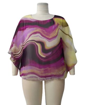 Alfani - Petite Printed Poncho Top