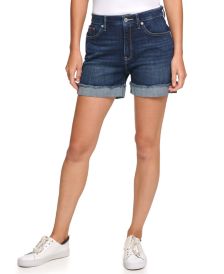 High-Rise Denim Shorts