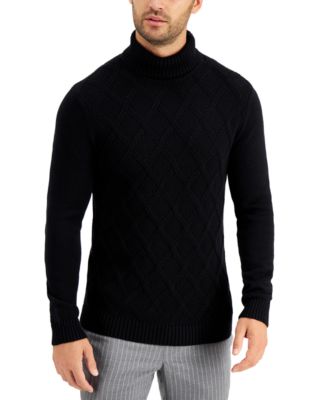 designer black turtleneck sweater