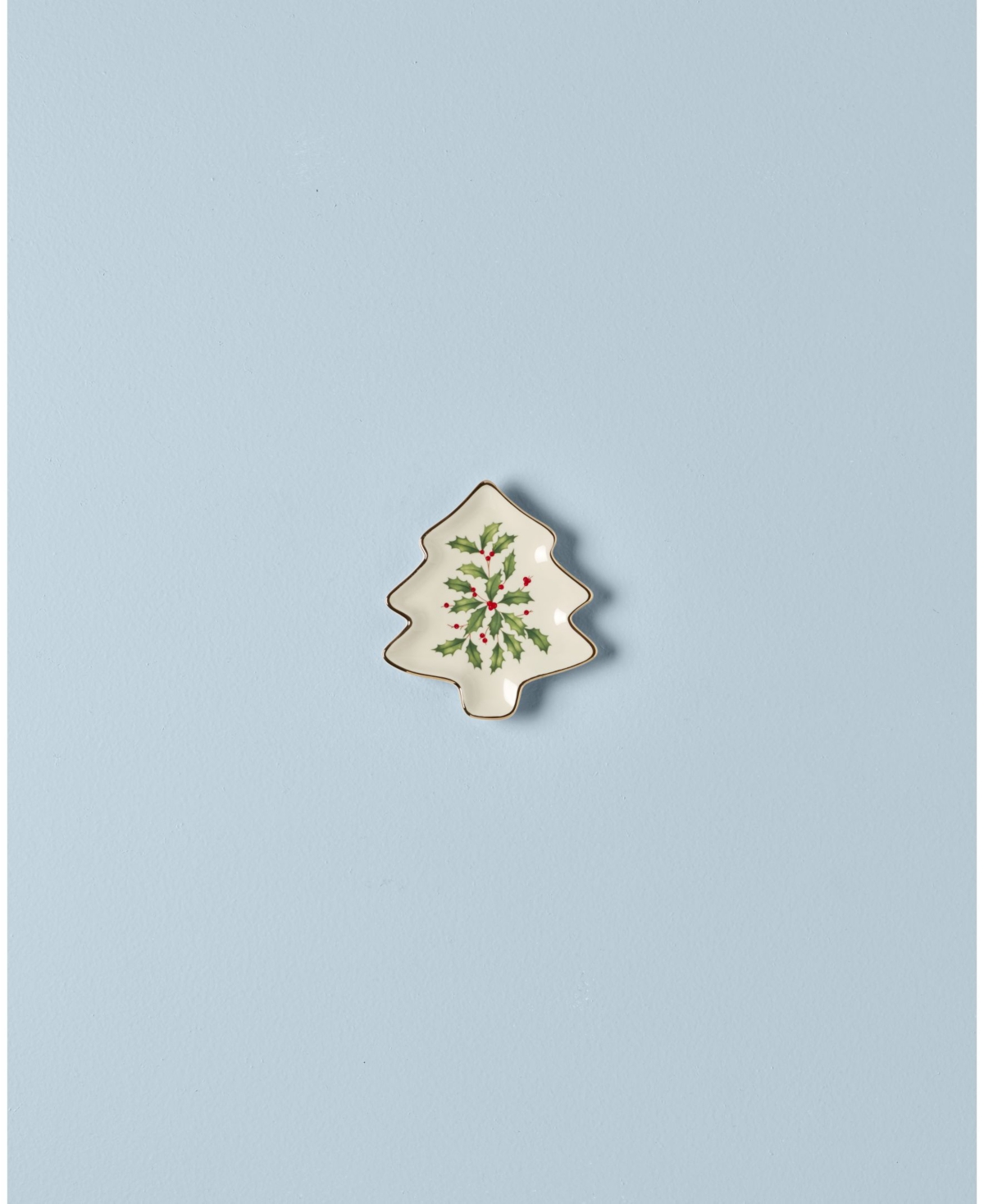 Lenox Hosting The Holidays Tree Plate In Red  Green And Ivory