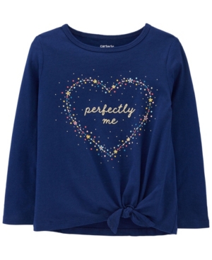 image of Carter-s Toddler Girl Perfectly Me Tie-Front Jersey Tee