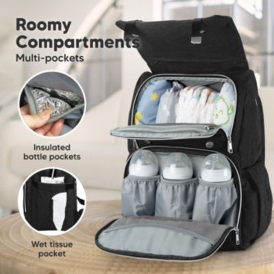 Baby Explorer Diaper Backpack Bag, Large, Waterproof Diaper Bags, Multi Functional Diaper Backpacks