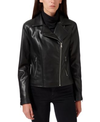 macys womens leather moto jacket