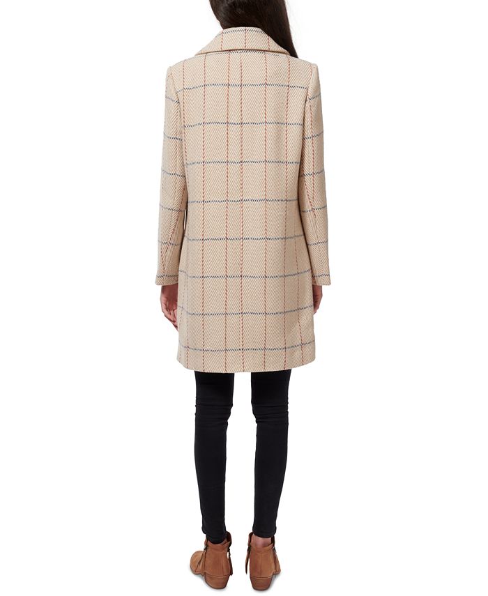 Sam Edelman Plaid Single-Breasted Walker Coat, Created for Macy's - Macy's