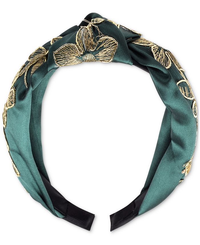 INC International Concepts INC Embroidered Flower Knotted Headband, Created for Macy's Macy's