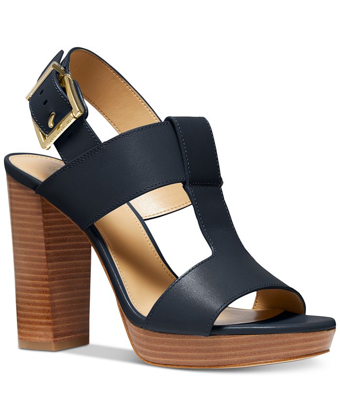 Michael Kors Becker T-Strap Slingback Sandals & Reviews - Sandals - Shoes -  Macy's
