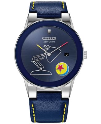 Citizen Eco Drive Men S Lamp Luxo Ball Jr Blue Leather Strap Watch 40mm Reviews Macy S