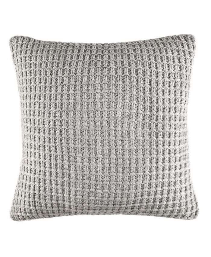 Nautica Whitaker Textured Knit Square Pillow - Macy's