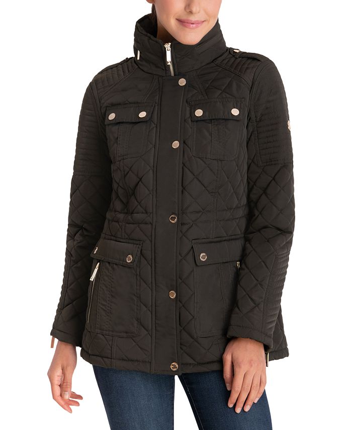 Michael Kors Hooded Quilted Coat, Created for Macy's - Macy's
