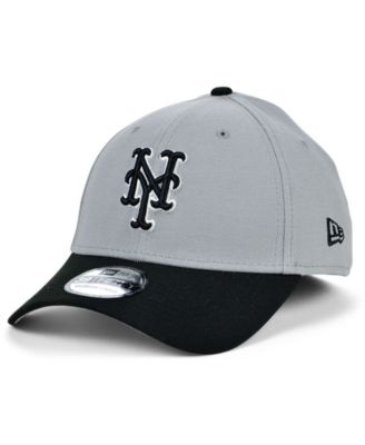 New Era - New York Mets Team Classic Gray Black White 39THIRTY Cap