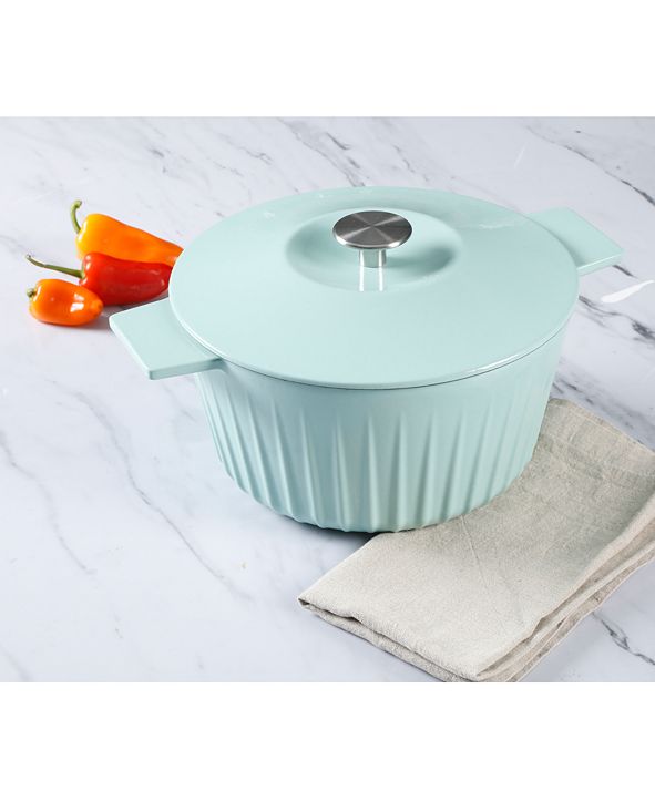 Martha Stewart Collection 5-Qt. Enameled Cast Iron Dutch ...