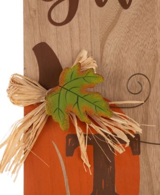 Thanksgiving Pumpkin Porch Sign Decor
