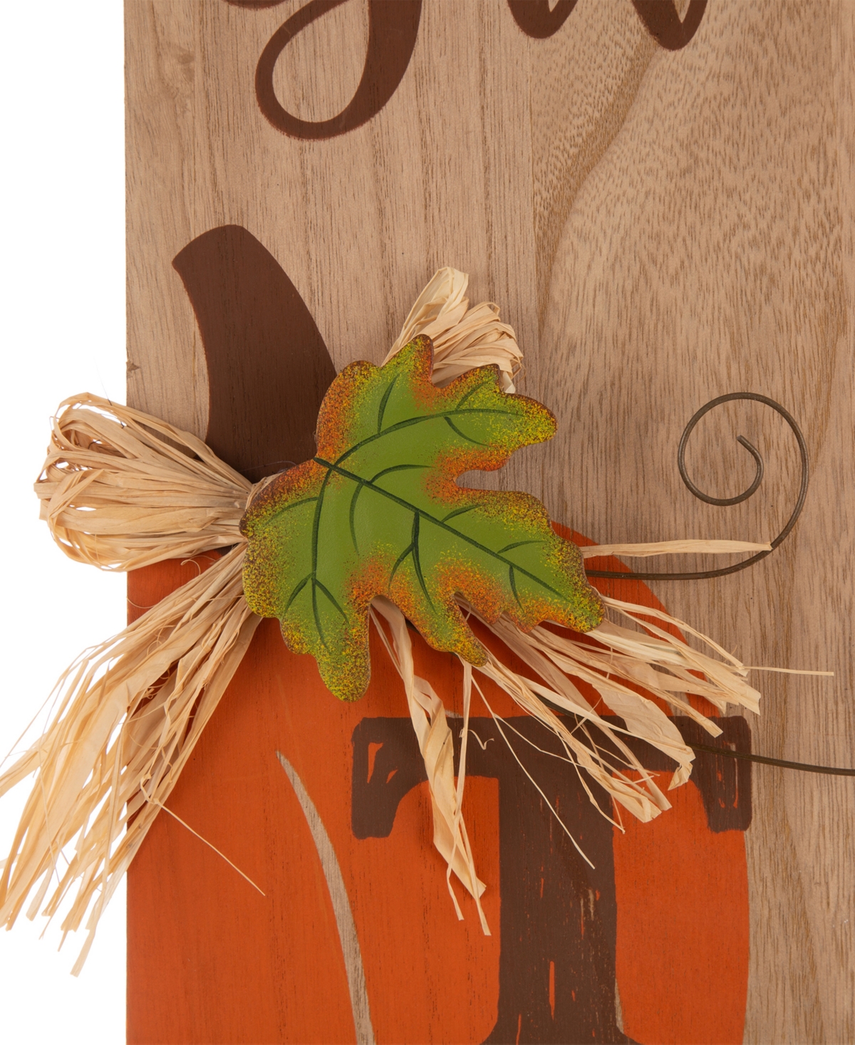 Glitzhome Thanksgiving Pumpkin Porch Sign Decor