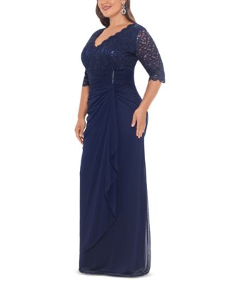 Plus Size V-Neck Gown 