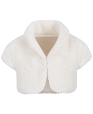 image of First Impressions Baby Girls Faux-Fur Shrug, Created for Macy-s