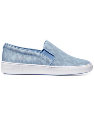 michael kors blue slip on sneakers