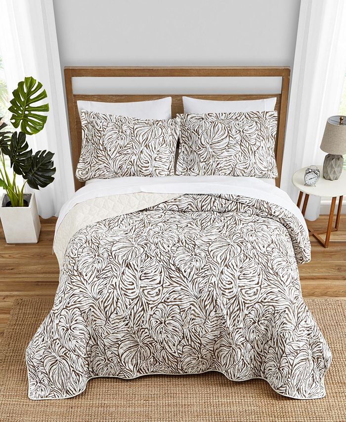 Tommy Bahama Home Tommy Bahama Kenya Brown Reversible 3Piece Full