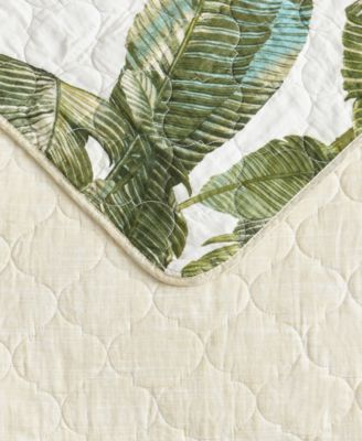 Fiesta Palms Cotton Reversible 3 Piece Quilt Set, King