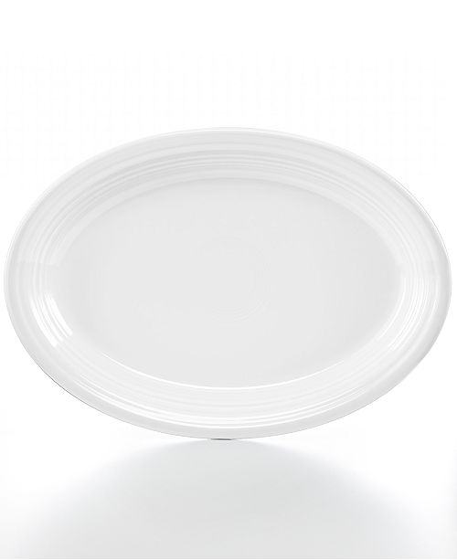Fiesta White 13" Oval Platter & Reviews Serveware Dining Macy's
