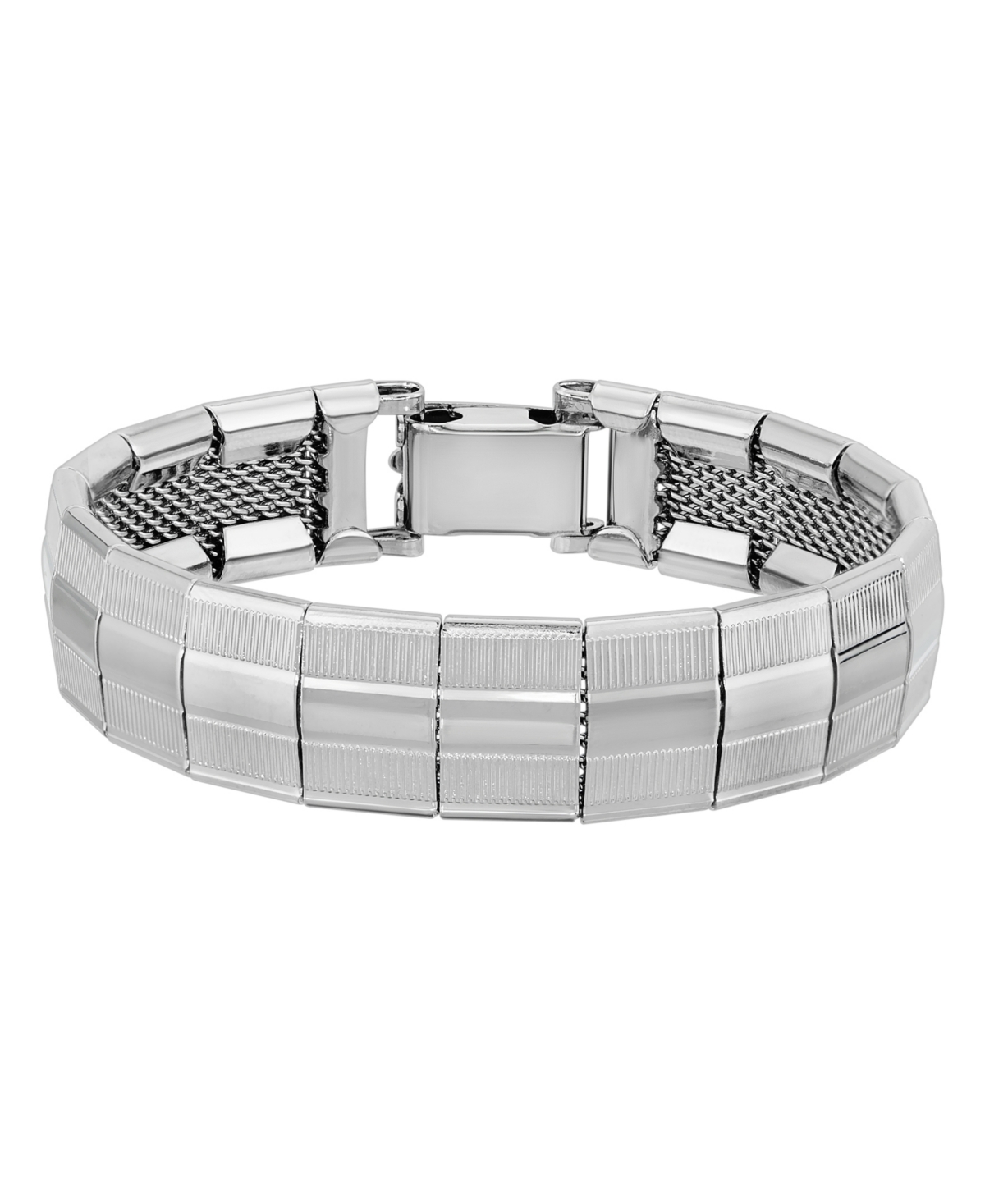 2028 Silver-tone Wide Link Bracelet In No Color