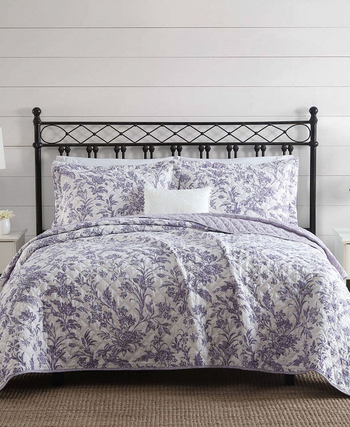 Laura Ashley Delila Quilt Set, Twin Macy's