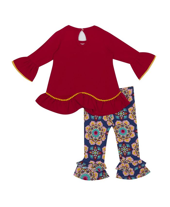 Rare Editions Baby Girls Printed Legging Set with Fox Applique Macy's