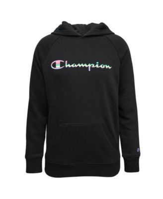 all black champion hoodie