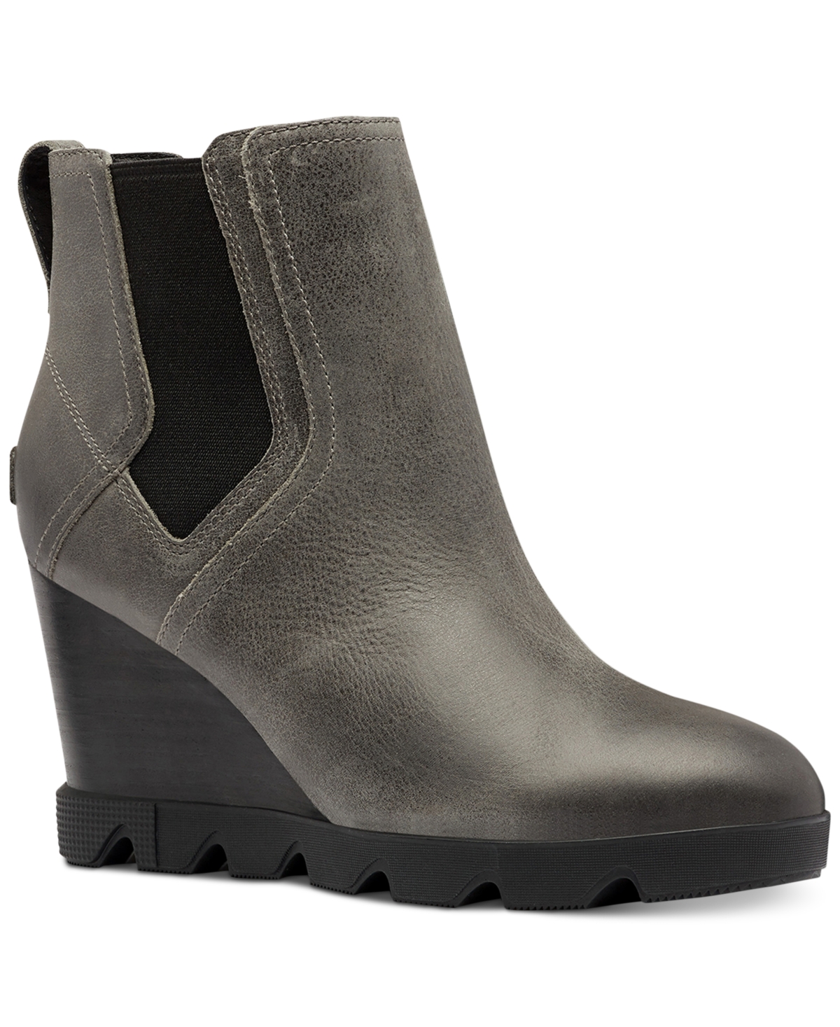 Size 9 SOREL Joan Uptown Waterproof Wedge Chelsea Boot in Quarry at Nordstrom, Size 9