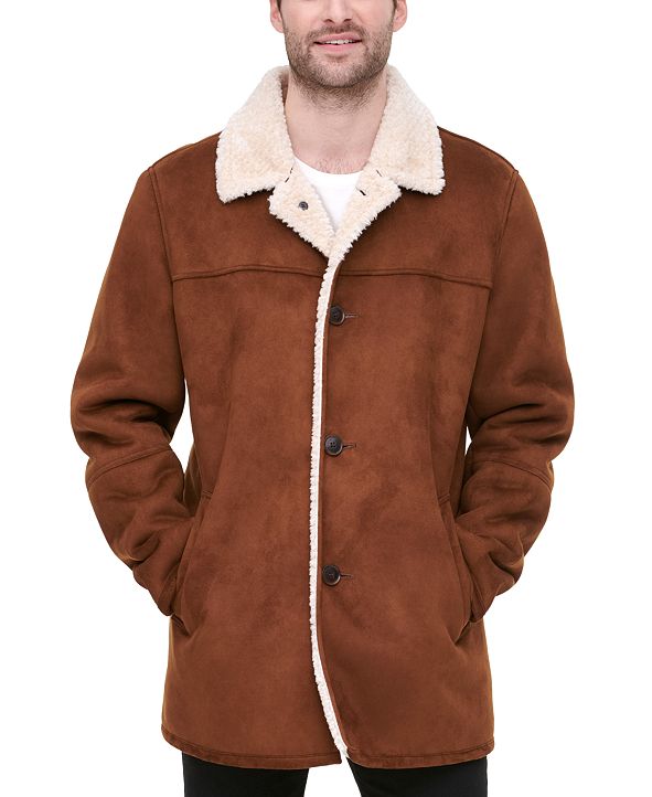 Tommy Hilfiger Men's Classic-Fit Faux-Shearling Rancher Jacket, Created ...