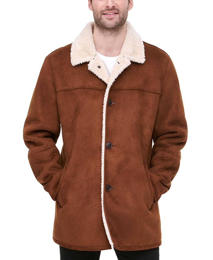Tommy Hilfiger Men's Classic-Fit Faux-Shearling Rancher Jacket, Created ...