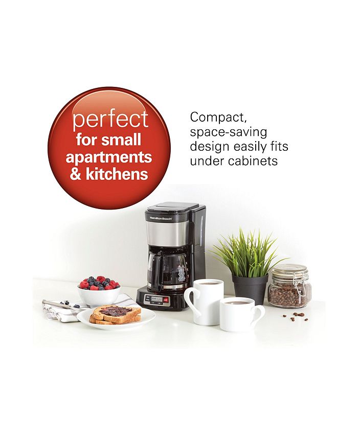 Hamilton Beach 5 Cup Compact Coffee Maker with Programmable Clock Macy's