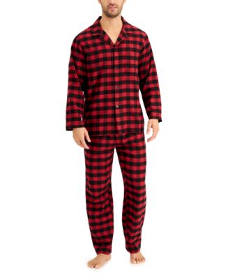 Club Room Men's Small Buffalo Plaid Pajama Set, Created for Macy's - Macy's