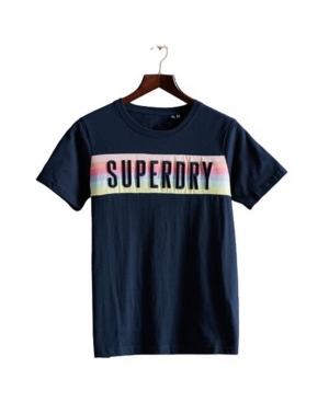 image of Superdry Women-s Rainbow Panel T-shirt