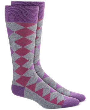 Alfani Men's Diamond Striped Argyle Socks Created for Macy's