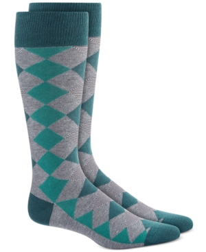 Alfani Men's Diamond Striped Argyle Socks Created for Macy's