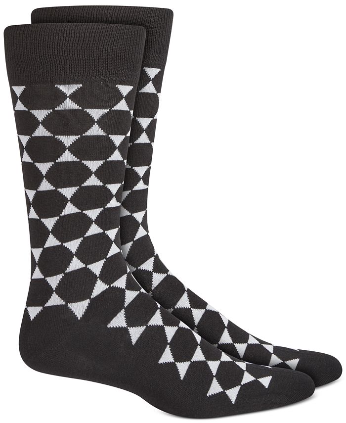 Alfani Men's Geometric Star Socks, Created for Macy's - Macy's