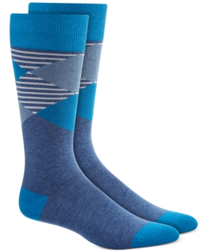 Alfani Men's Oversized Striped Argyle Socks Created for Macy's