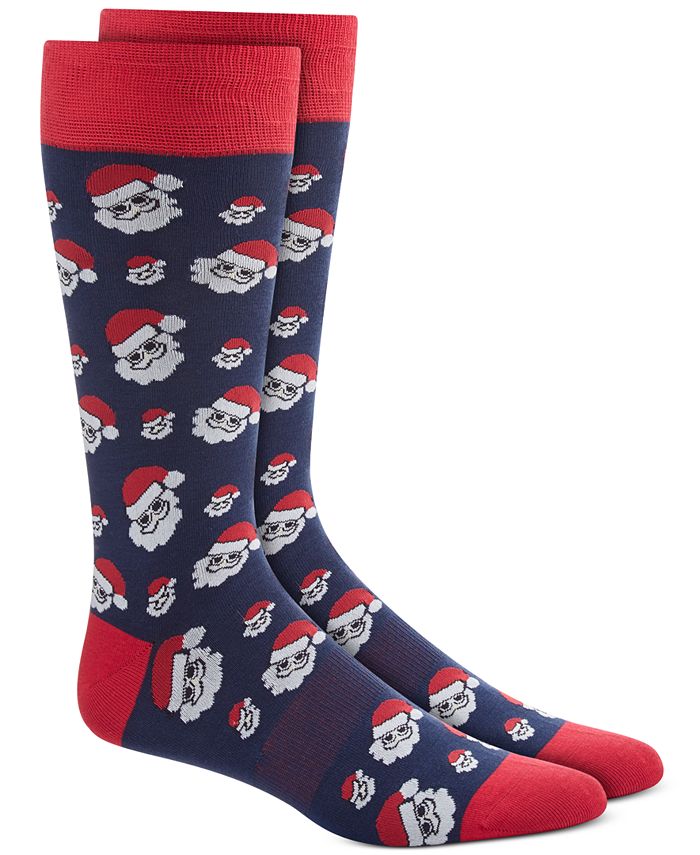 Bar III Men's Blue Holiday Socks, Created for Macy's Macy's