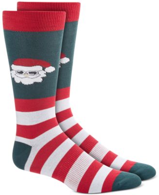 Bar III - Men's Red Santa Socks