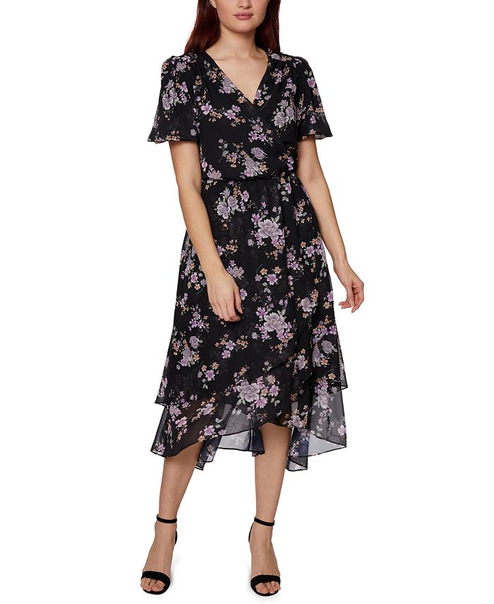 Betsey Johnson Floral Midi Dress - Macy's