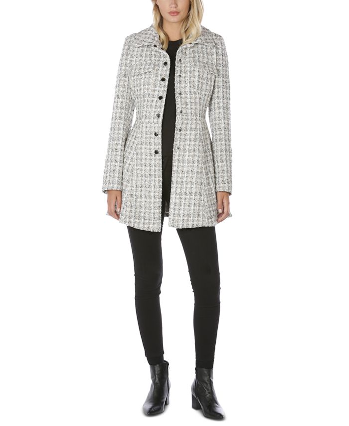 Laundry by Shelli Segal SingleBreasted Skirted Coat Macy's